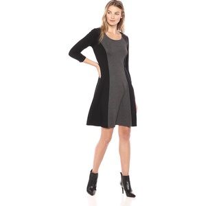 Karen Kane dress with faux leather details